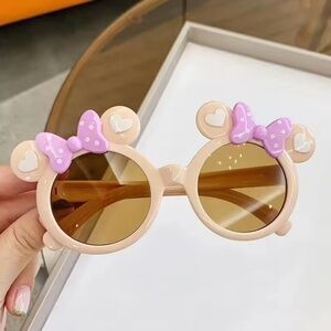 Kids Pink and Cream Sunglasses